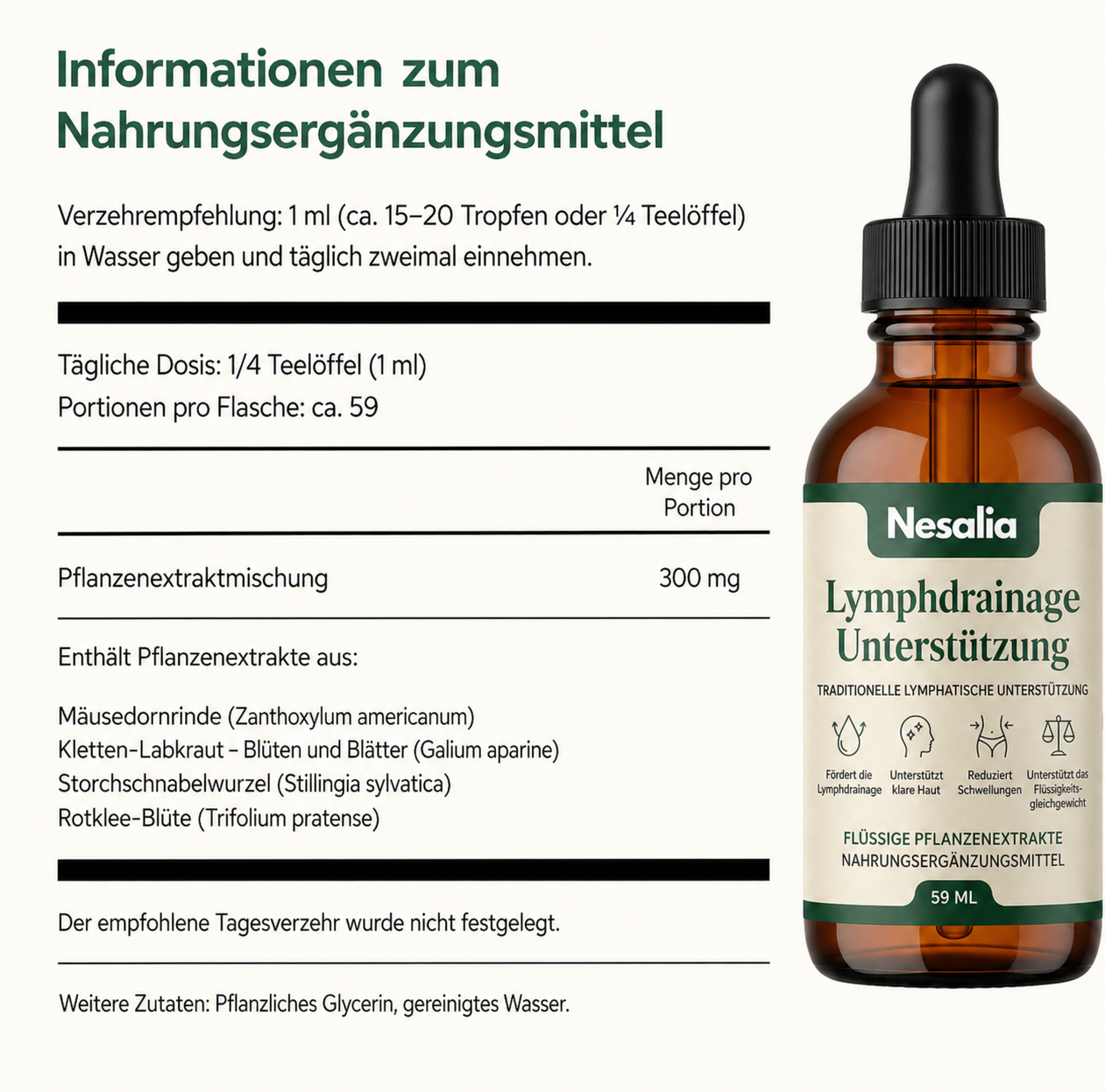 Nesalia LYMPHATISCHE UNTERSTÜTZUNG