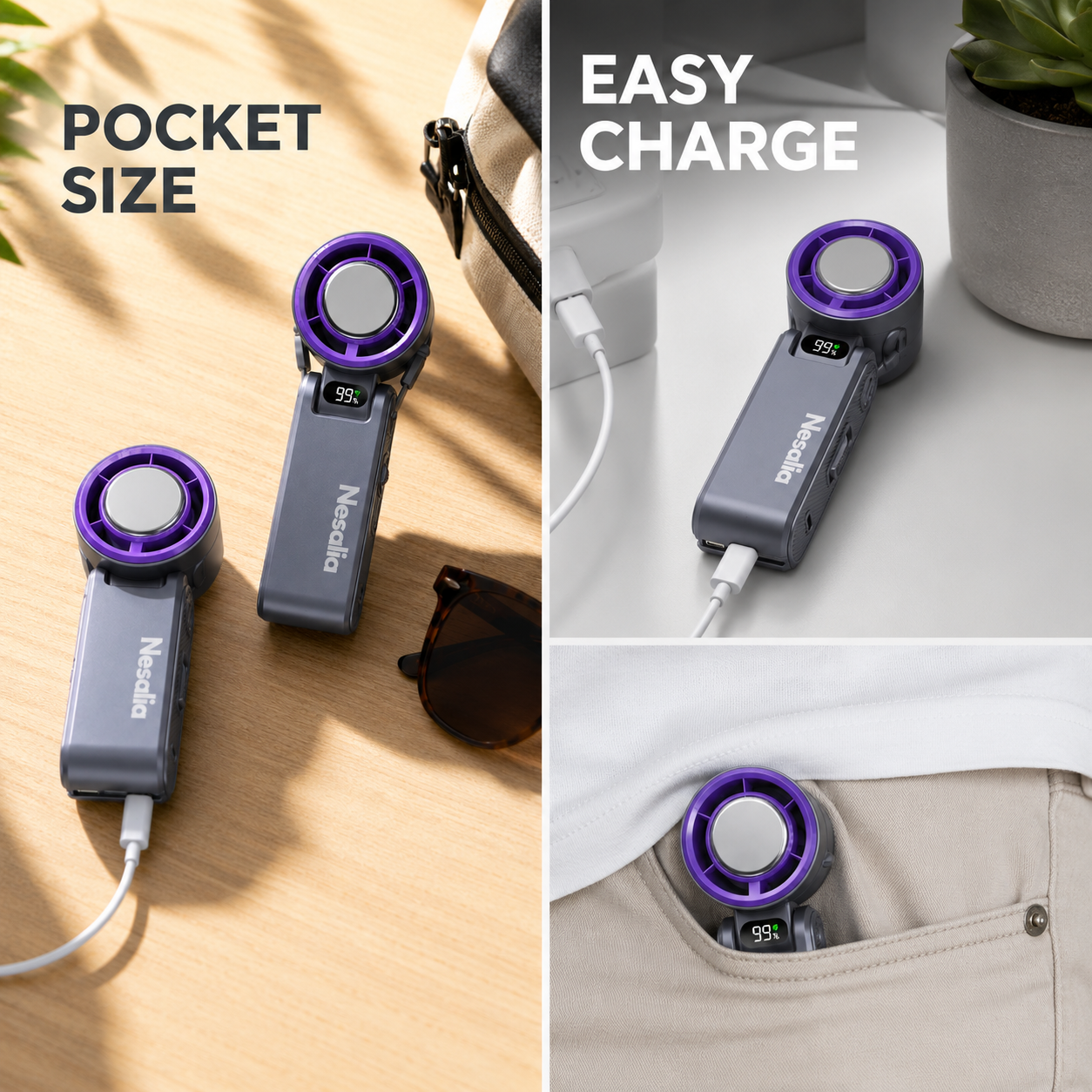 Nesalia™ Portable Mini AC Fan
