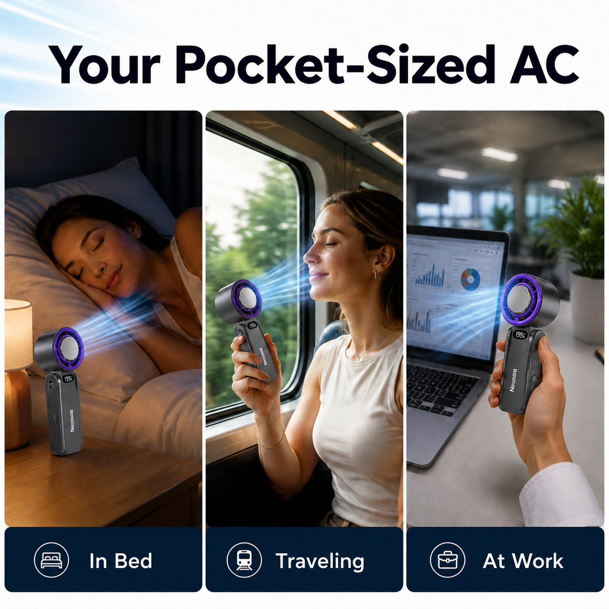 Nesalia™ Portable Mini AC Fan